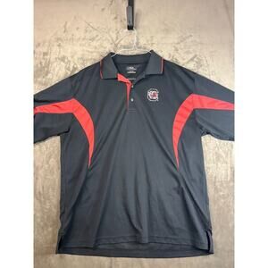 South‎ Carolina Gamecocks Polo Shirt Mens XL Black College Football PGA Tour